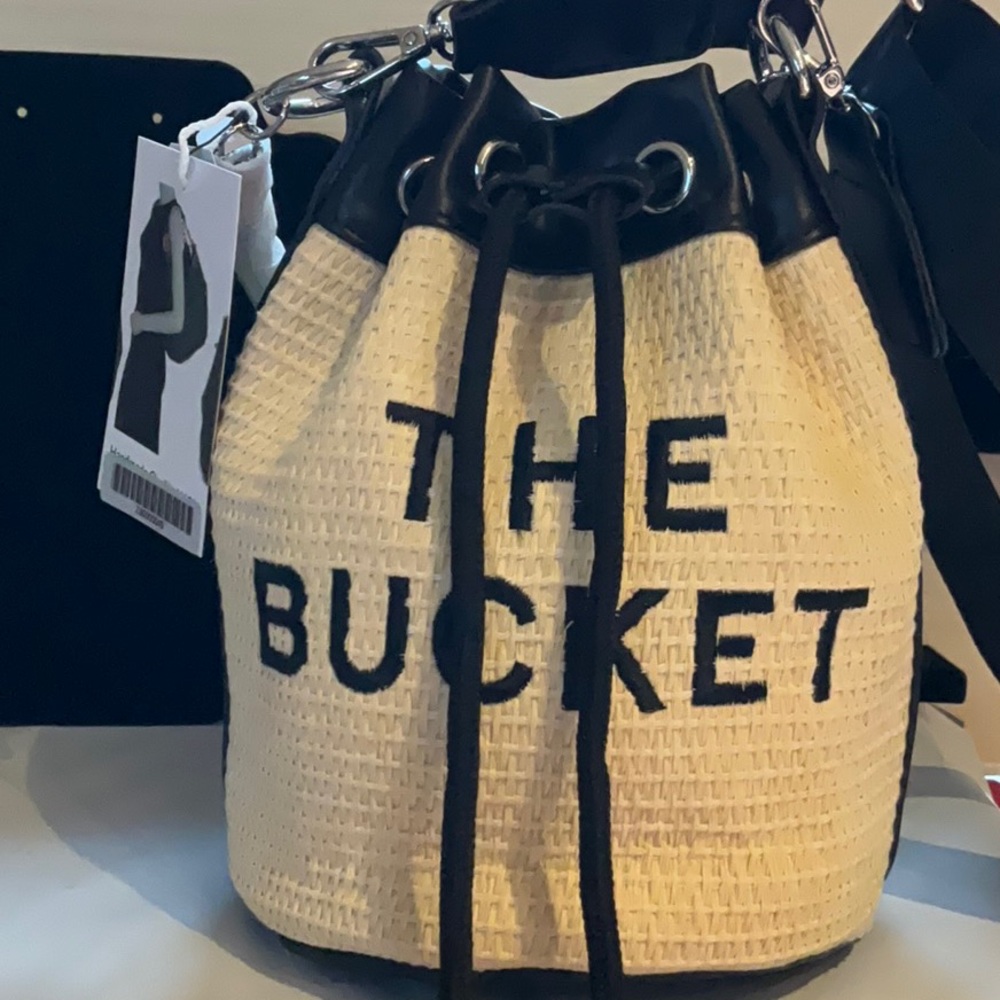 The Bucket Black and Cream Women's Bag